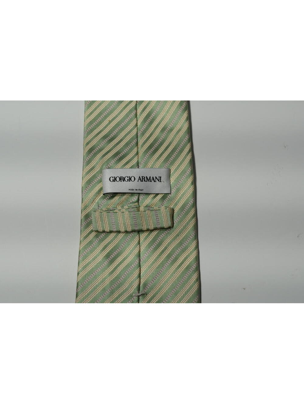 Giorgio Armani Tie Men's Green 100% Silk